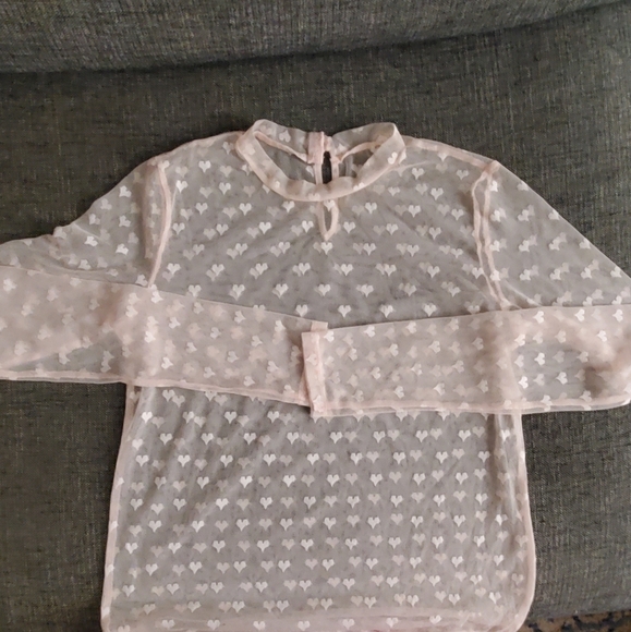 SOLD ON IG Sheer Heart Long Sleeve - Picture 4 of 5